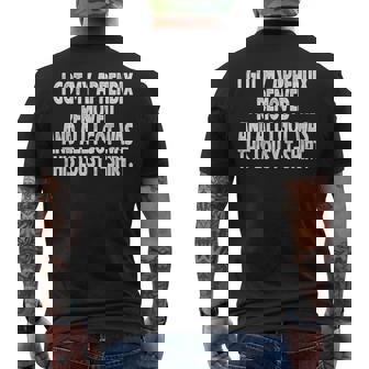 Sarcastic I Got My Appendix Removed All I Got Is This Men's Back Print T-Shirt | Mazezy