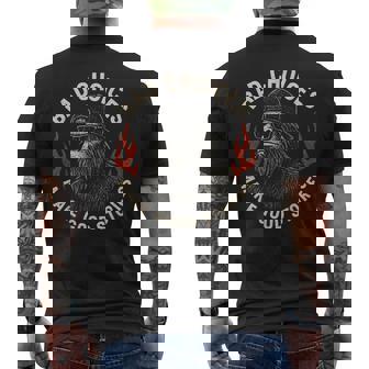 Sasquatch Bad Choices Make Goodtories 面白い 皮肉 メンズTシャツ バックプリント - Kawaiitshirt