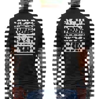 Say No To Drugs Yes To Yuri Lesbian Wlw Gay Anime Men's T-shirt Back Print - Thegiftio