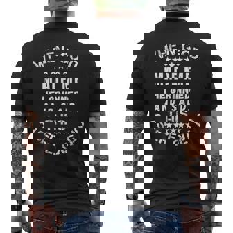 Saying When God Made Me He Grinned And Said Asere Tank Top Men's Back Print T-Shirt | Mazezy