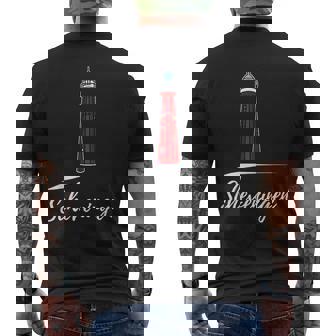 Scheveningen Lighthouse メンズTシャツ バックプリント - Kawaiitshirt