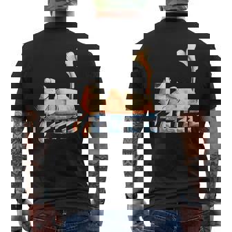 Schnarchender Hase I Häschenchäft I Fun Tiermotiv Comic T-Shirt mit Rückendruck - Geschenkecke