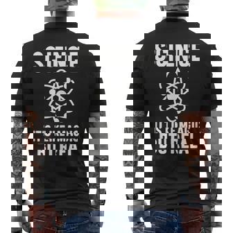 Science Like Magic But Real Quote Tank Top Men's Back Print T-Shirt | Mazezy