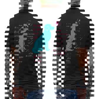 Science Math And Physics Equations For Dog Lovers Men's Back Print T-Shirt | Mazezy