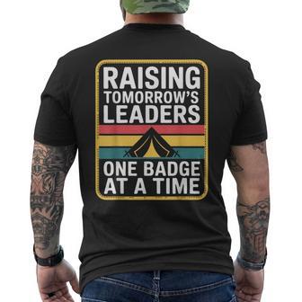 Scout Leader Tomorrows Leaders Scout Men's T-shirt Back Print - Thegiftio UK