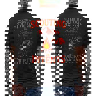 Scouting Is Intents Camping Hiking Nature Men's Back Print T-Shirt | Mazezy