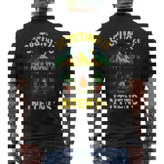 Scouting Is Intents Camping Hiking Outdoors Tank Top Men's Back Print T-Shirt | Mazezy