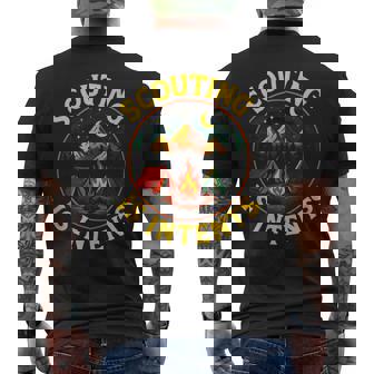 Scouting Is Intents Humorous Camping Fun Night Tank Top Men's Back Print T-Shirt | Mazezy