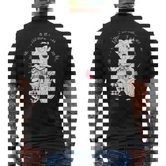 Scp-2295 The Bear With A Heart Of Patchworkcp メンズTシャツ バックプリント - Kawaiitshirt