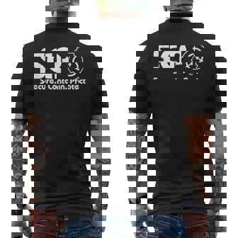 Scpファンデーション-Scp-セキュア・コンテインプロテクト メンズTシャツ バックプリント - Kawaiitshirt