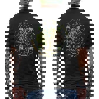 Seasons Equinox Solstice Tree Diagram Science Men's Back Print T-Shirt | Mazezy