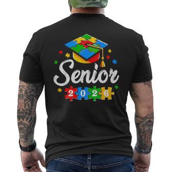 Senior Autism Graduate 2026 Autism Graduation Senior 2026 Men's T-shirt Back Print | Mazezy
