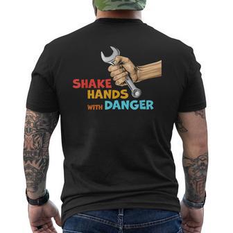 Shake Hands With Danger Retro Apparel Men's T-shirt Back Print - Thegiftio UK