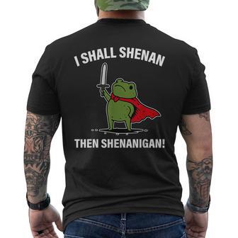 I Shall Shenan Then Shenanigan Frog Men's T-shirt Back Print - Thegiftio UK