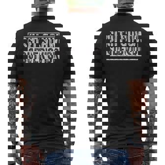 Shit Show Supervisor For People Love Men's Back Print T-Shirt - Monsterry