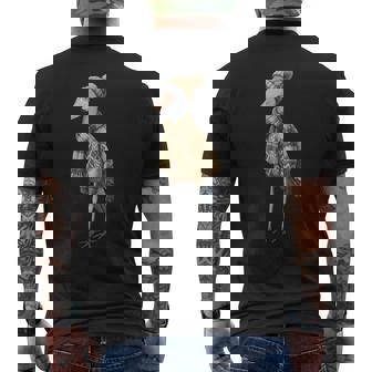 Shoebill Cozy Birdlover Birdwatcher Birding Biologist Bird Men's Back Print T-Shirt | Mazezy