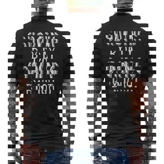 Shooting By Day Gaming By Night Competition Gun Marksman Tank Top Men's Back Print T-Shirt | Mazezy