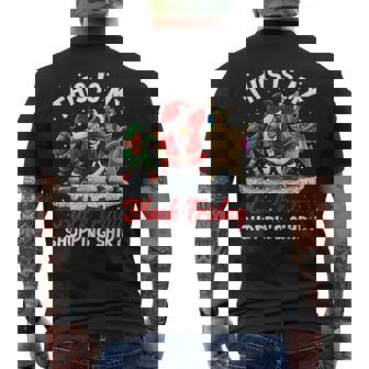 This Is My Shopping Friday Shopping Dabbing Crew Men's Back Print T-Shirt | Mazezy