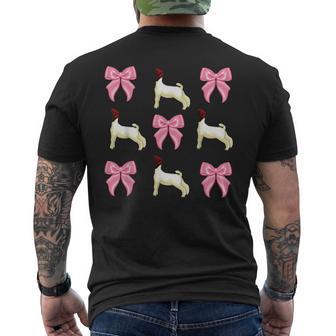Show Boer Goat Bow Men's T-shirt Back Print - Thegiftio UK