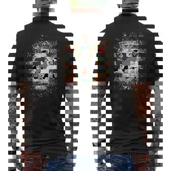 Show Club Lamb With Western Aztec-Inspired Geometric Splash Men's T-shirt Back Print | Mazezy