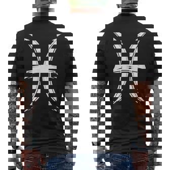 Signo De Piscis Minimalistaímbolo Del Zodíaco Amante De La Camiseta Hombre Estampado Espalda - Regaloses
