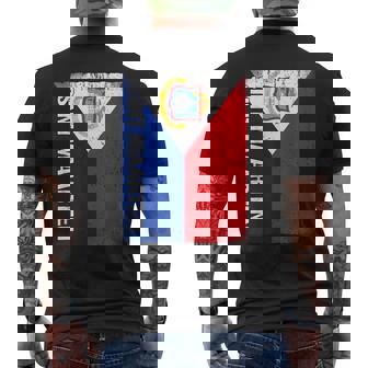 Sint Maartener Flag Sint Maarten Men's Back Print T-Shirt | Mazezy