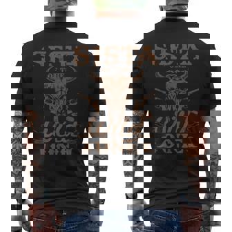 Sista Of The Wild One Cowboy Western Rodeo Party Matching Men's T-shirt Back Print | Seseable FR