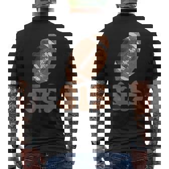 Sister Of The 1 Year Old Football 1st Year Down Birthday Men's Back Print T-Shirt | Mazezy