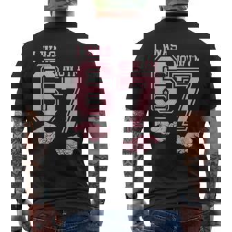 Six Seven Meme 7 Year Old Birthday Was 6 Now I'm 7 Men's T-shirt Back Print - Seseable