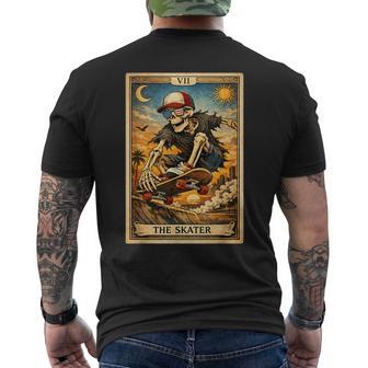 Skateboarding Boys Youth Skateboard Tarot Card Skater Men's T-shirt Back Print - Thegiftio UK