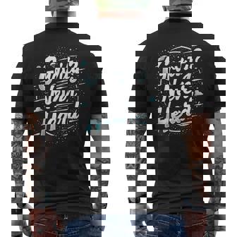 Skydiving Parachuting Quote Gravity Never Heard Tank Top Men's Back Print T-Shirt | Mazezy