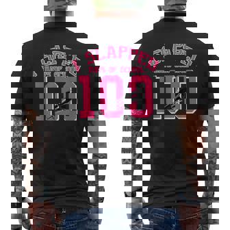 I Slapped 100 Days Of School Men's Back Print T-Shirt | Mazezy