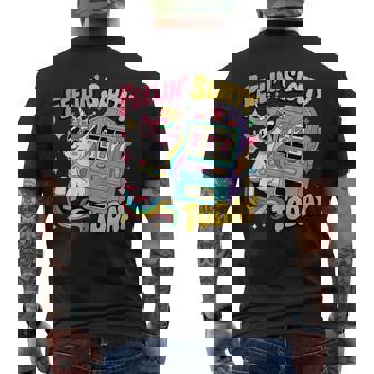 Slot Machine Unicorn Casino Gambling Feeling Slotty Today Men's Back Print T-Shirt | Mazezy