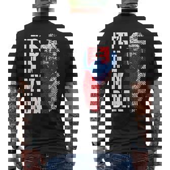 Slovak And Czech Vintage Heritage DNA Flag Tank Top Men's Back Print T-Shirt | Mazezy