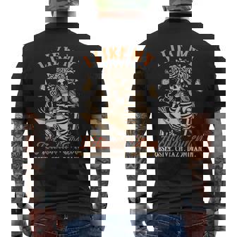 Smut Reader Spicy Book Dark Romance I Like My Fictional Men Men's T-shirt Back Print - Thegiftio