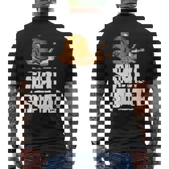 Snailquad Cool Animal Escargots Manche Longue T-shirt imprimé au dos - Cadeauxyz