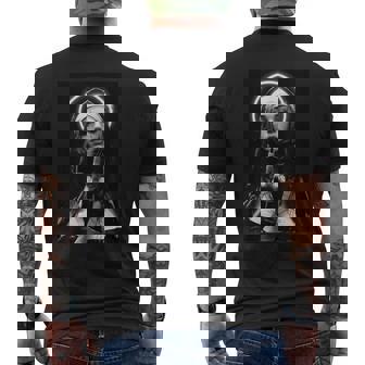 Snirt Hot Nun モチーフ 修道女 中指 メンズTシャツ バックプリント - Kawaiitshirt