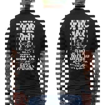 Snorkeling Outfit Underwater Diving Snorkeler Scuba Diving Men's Back Print T-Shirt | Mazezy