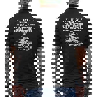 Snowmobile Motor Sled Snowmobiler Men's Back Print T-Shirt | Mazezy