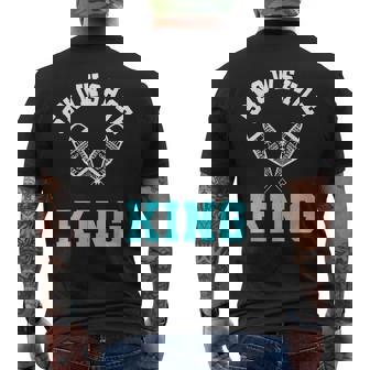 Snowshoe King Snowshoeing Snow Shoe Hiking Snowshoer Men Men's Back Print T-Shirt | Mazezy