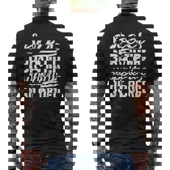 Soccer Brother Supportive Brother Of A Soccer Player Men's T-shirt Back Print - Thegiftio