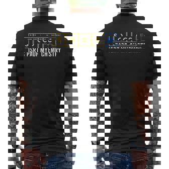 Soccer The Part Of My Chemistry Periodic Table Soccer Player Men's Back Print T-Shirt | Mazezy