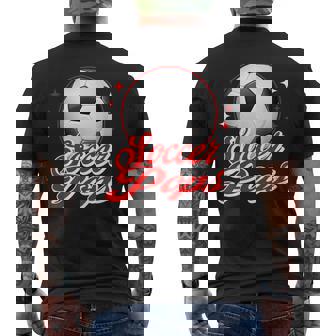 Soccer Pops Sport Soccer Player Men's Back Print T-Shirt | Mazezy