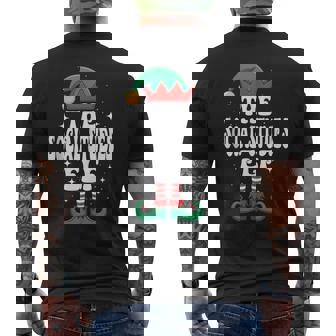 The Social Studies Elf Christmas Matching Family Tank Top Men's Back Print T-Shirt | Mazezy