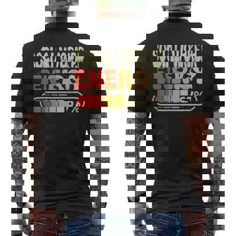 Social Worker Energy 67 Percent Job Title Humor Men's T-shirt Back Print | Seseable FR