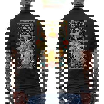 Softball Mom Tarot Card Skeleton Sports Mom Game Day Tank Top Men's Back Print T-Shirt | Mazezy