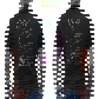 A Soldier In The War Against Herself Suicide Prevention Men's Back Print T-Shirt | Mazezy