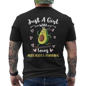 Sólo Una Chica A La Que Le Gustan Los Aguacates Y Correr Camiseta Hombre Estampado Espalda - Regaloses