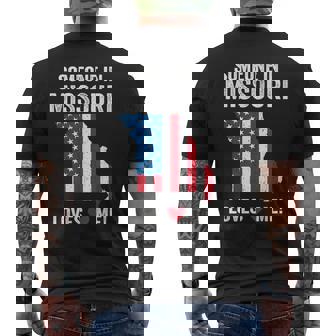 Someone In Missouri Loves Me Men's Back Print T-Shirt | Mazezy