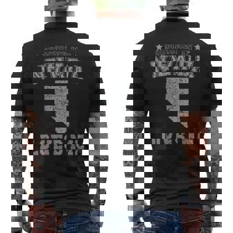 Someone In Nevada Loves Me Heart Vintage State Men's Back Print T-Shirt | Mazezy